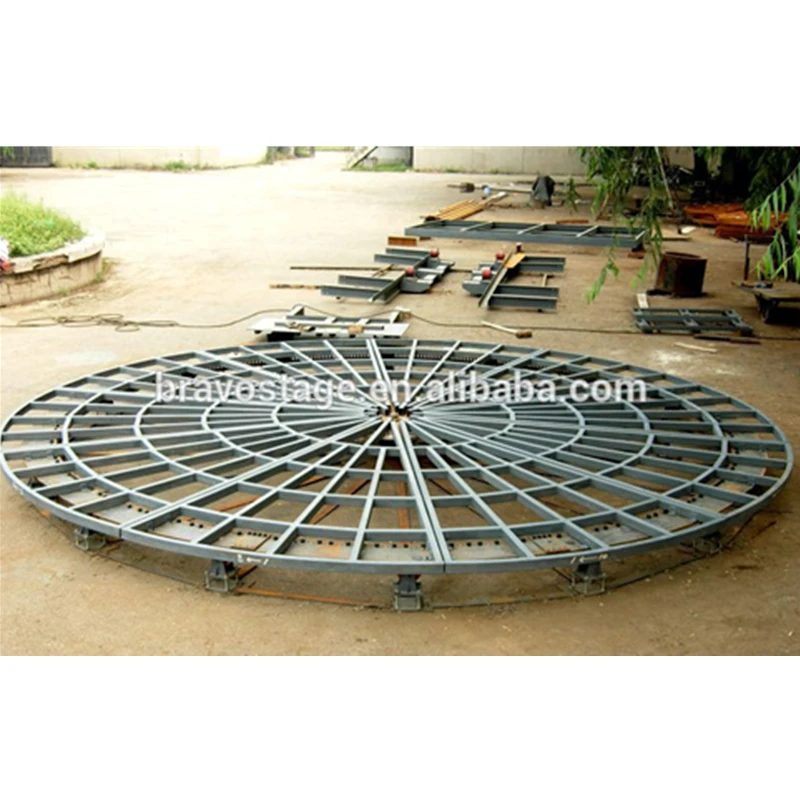 Revolving Platform Stage for Car Concert Stage Heavy Duty Lifting Equipment Rotating Stage Aluminum Alloy6061/t6,6082/t6 Silvery