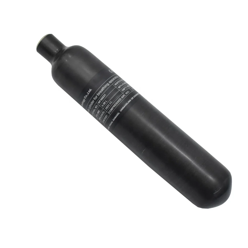 TUXING 300Bar 580cc Wrapped Composite Gas Cylinder PCP Carbon Fiber Air Pottles