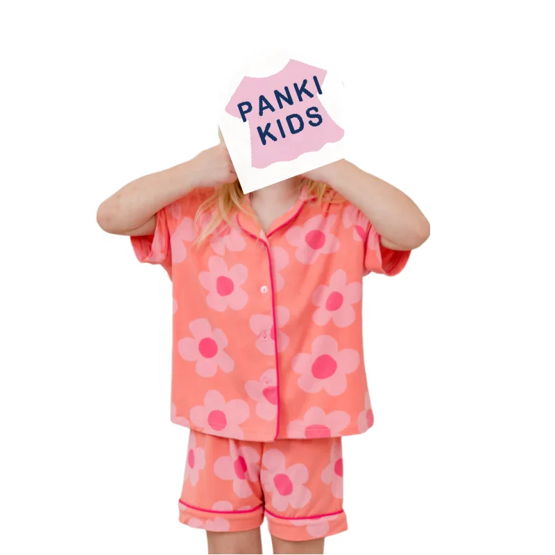 Customization Girls New Long Sleeve Christmas Pajamas Button Sleepwear Pjs Set Two Piece Loungewear Feather Trim Women Pajamas