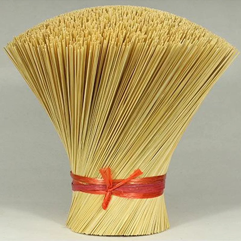 Cheap Bulk Bamboo Solid 1.3 mm Unscented Split Sticks Fragrant Core Stick for DIY Making Buddhism Incense Agarbatti