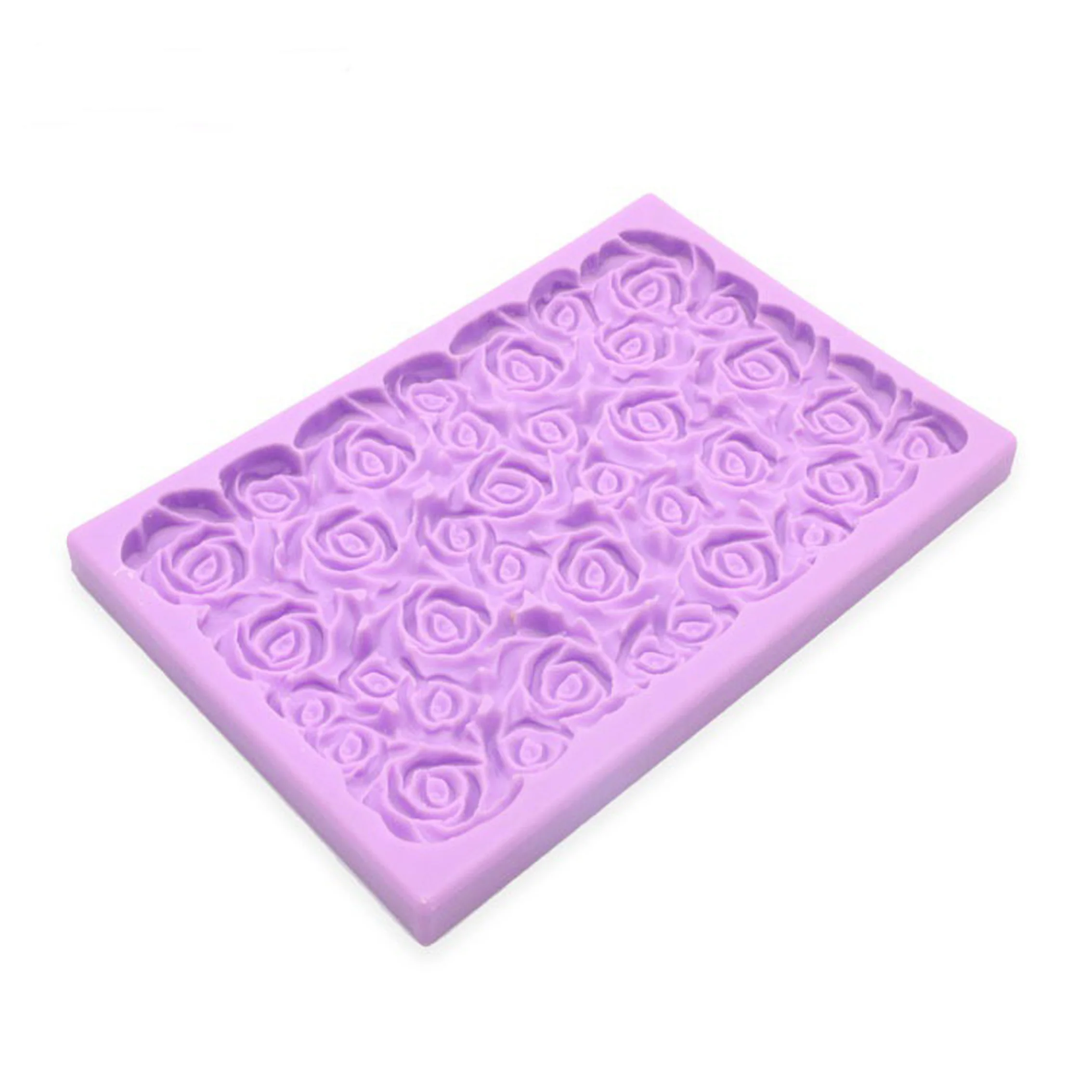 Hot Selling Four leaf Hydrangea Fondant  Rose Flower Shape Silicone Mold Cake Decorating Chocolate Baking Mold