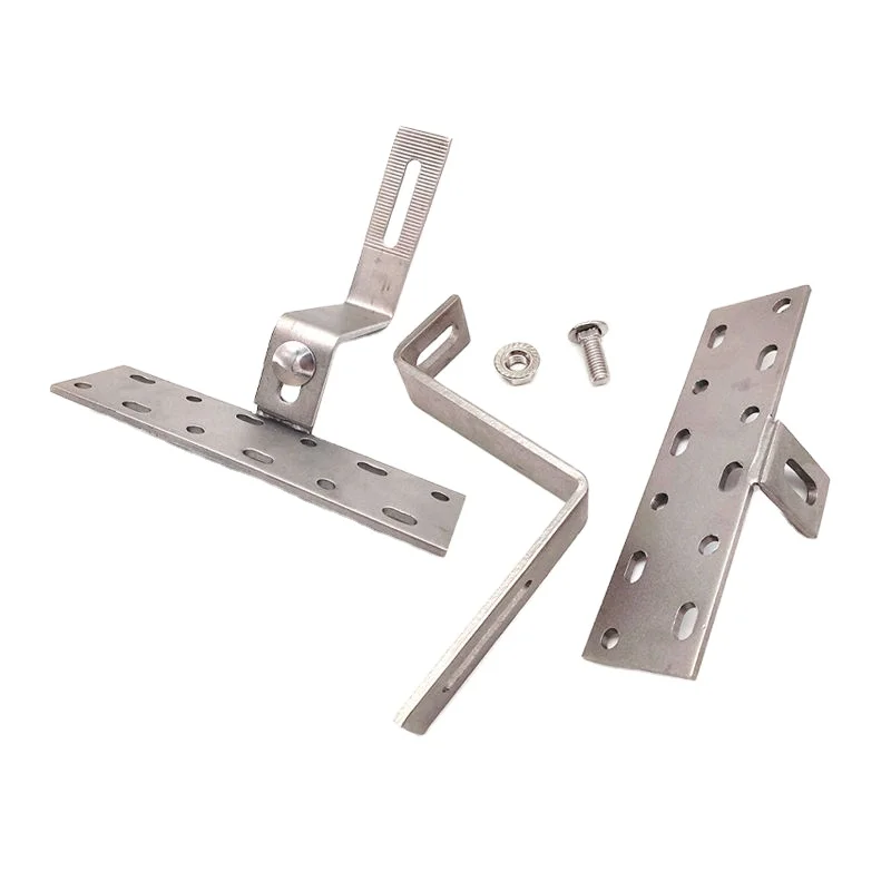 Customize ODM OEM Stainless steel photovoltaic solar pv flat tile roof hook price bracket for solar panel
