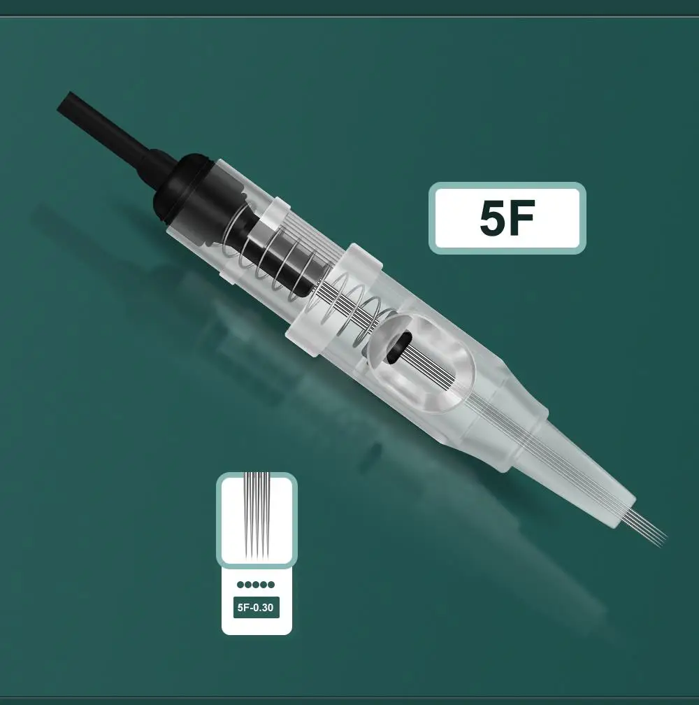 316 stainless steel Cartridge Needles Disposable  0.18/0.2/0.25/0.3/0.35/0.4MM 1RL