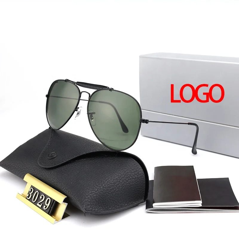 Classic Pilot Sunglasses Polarized 100% UV Blocking Gradient glass lens for Men Women Driving Sun glasses