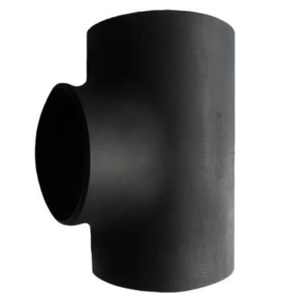 Seamless Round Carbon Steel Black Pipe Fitting Seamless Equal Butt Welded Straight Reducing Tee