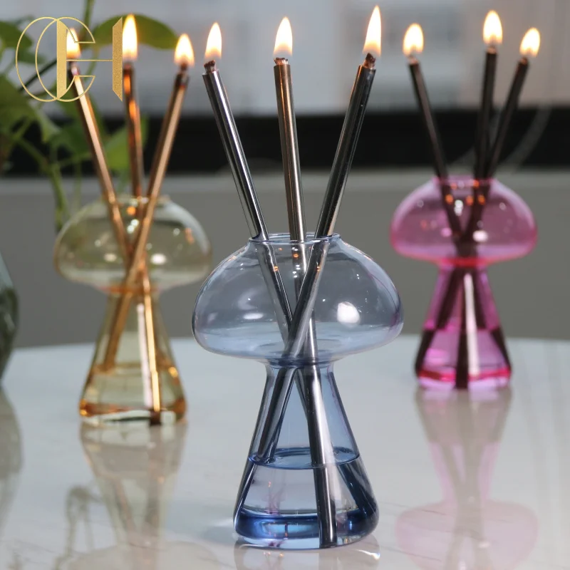 C&H Wholesale Refillable Candle Liquid Paraffin Oil Candles Infinity Everlasting Candles Set With Pristine