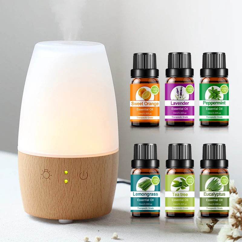 In stock natural 100% pure gift box lavender mint eucalyptus tea tree lemongrass essential oil