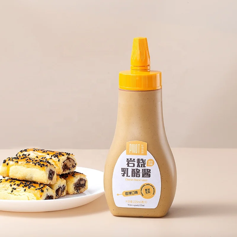 PP hot filling 11oz 353ml  plastic Peanut butter mustard Mayonnaise salad dressing squeeze bottle for sauce