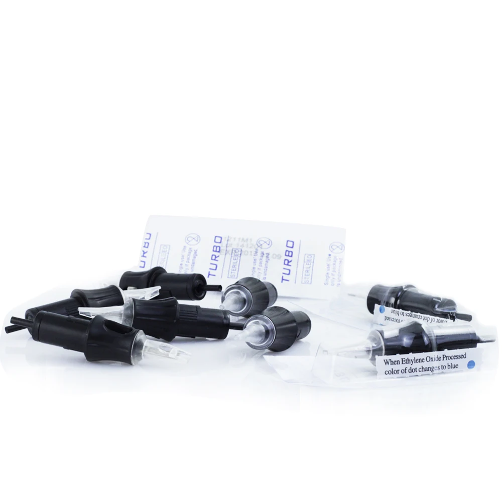 Factory direct 12pcs disposable TURBO spring system tattoo cartridge needle custom