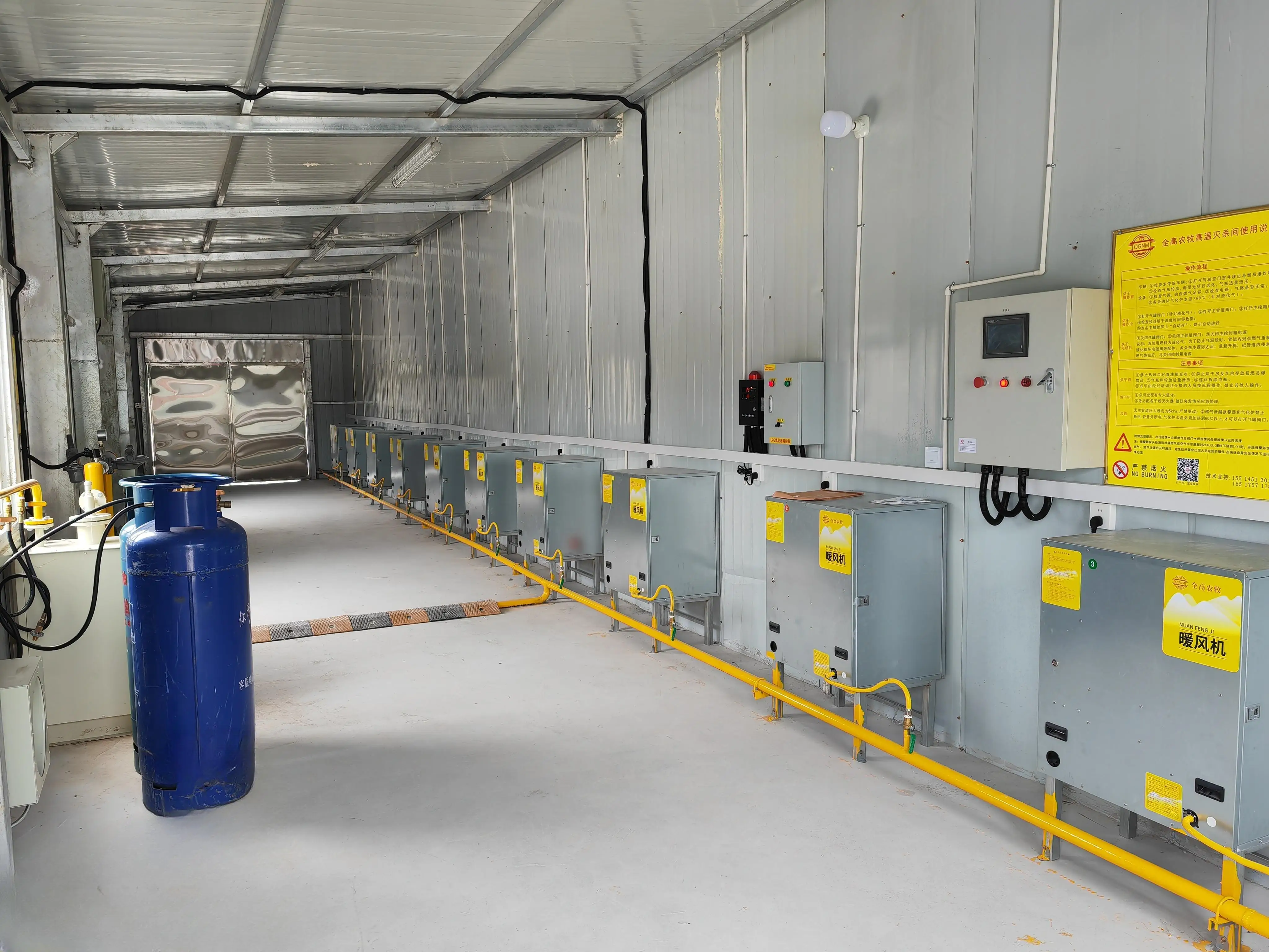 188000BTUs Direct Fired Forced Air Heating Gas Greenhouse Heater for Agriculture Greenhouses