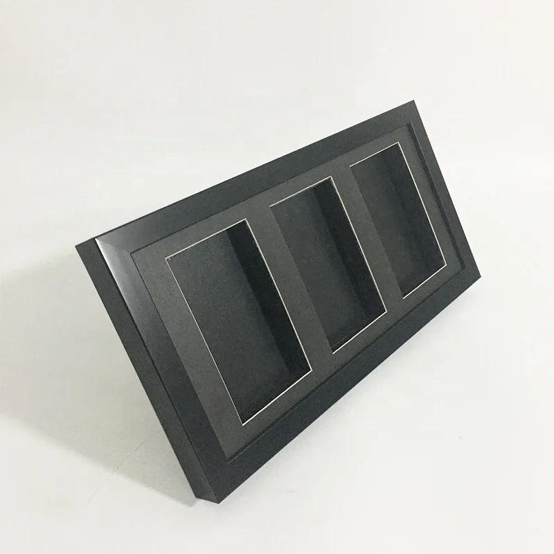 Manufacturer Card graded Display Case Sports Card Display Frame 3 openings Wall Cabinet for graded Trading Card collection
