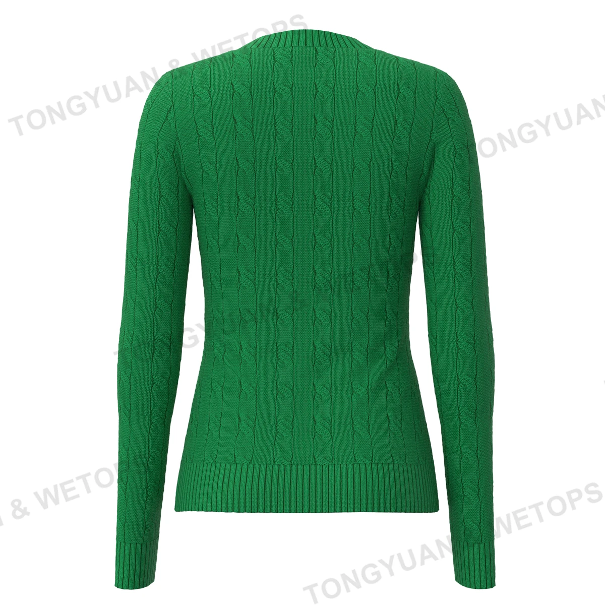 Sweater Manufacturers Factory Custom Knit Greek Chunky Cable Pullover Women Sweater Plus Size Cotton Acrylic Knitwear Clothing