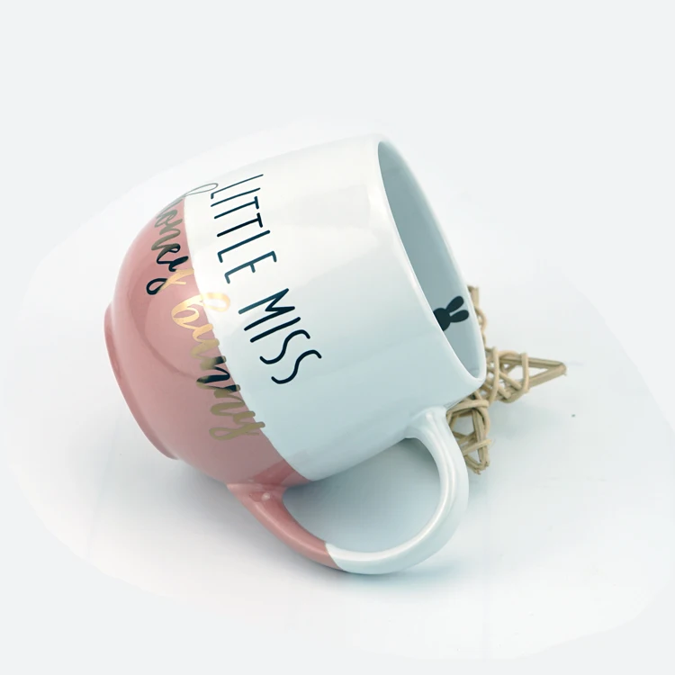 Tea Cups Factory Custom Logo with Handle Ceramic Coffee Mug Glaze Sublimation Porcelain CLASSIC Mugs Western HANDGRIP 8.5*9.5cm