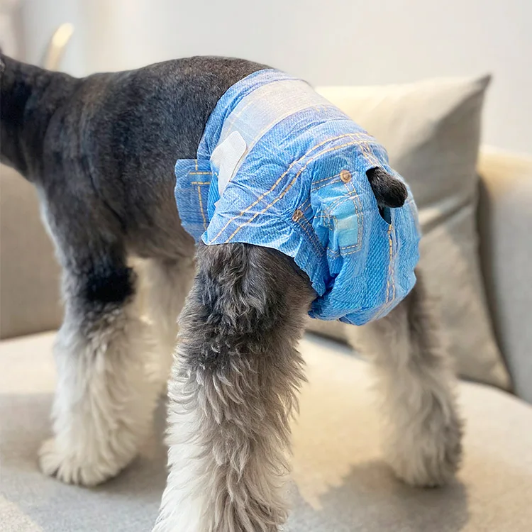 Hot Selling Cowboy style Pet Diaper Supply Super Absorbent Soft disposable diapers for dog female and male