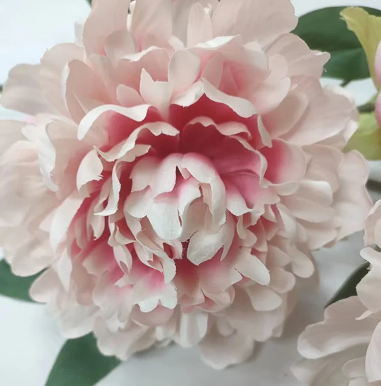 Wholesale High Quality Artificial Fabric Peony Flower Real Touch For Wedding Home Party Decoration Table Center