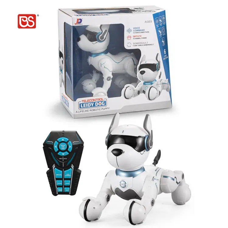 BS Programing Smart Rc Electronic Dancing Educational Pet Robot Manufacture Stunt Electronic Type Dog Toy Custom For Kids