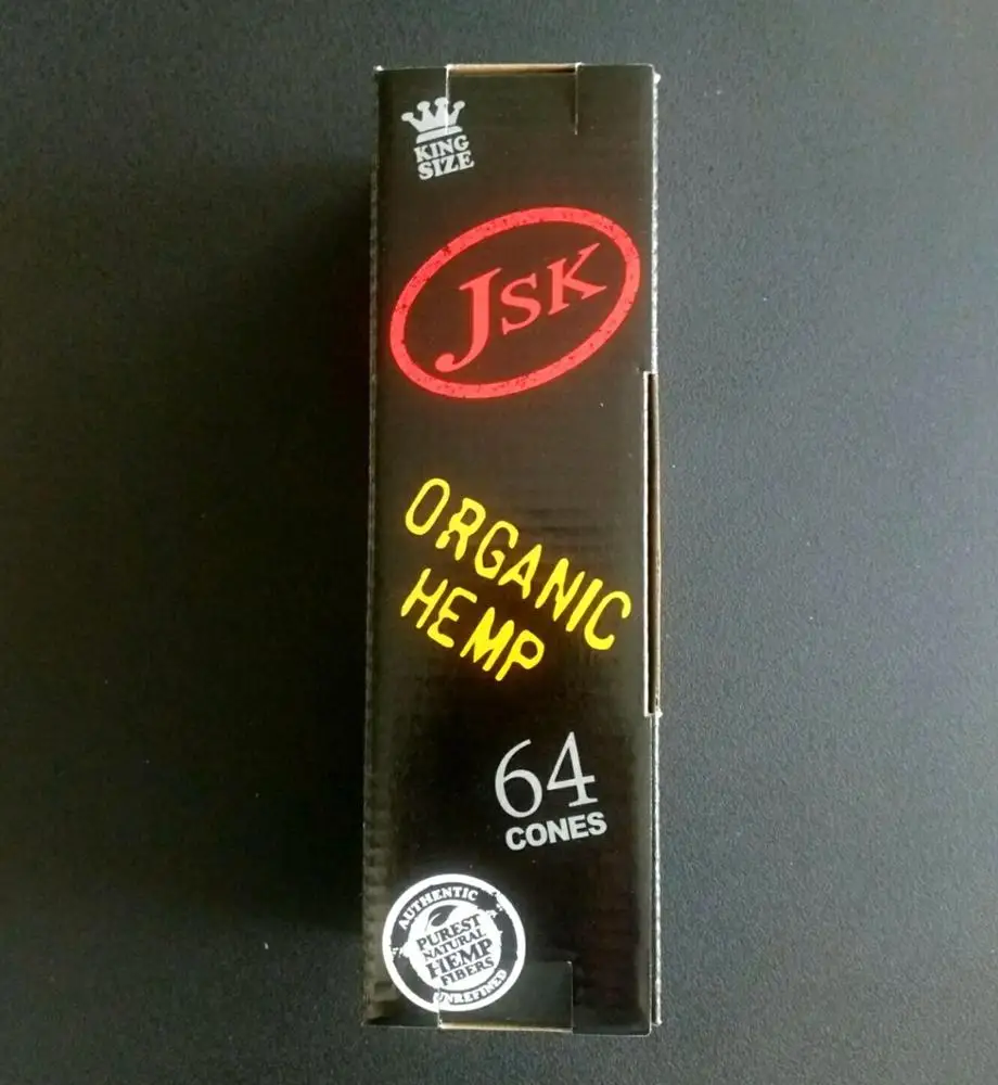 
 Предварительно свернутые конусы королевского размера, конопляная бумага, 64 шт.  