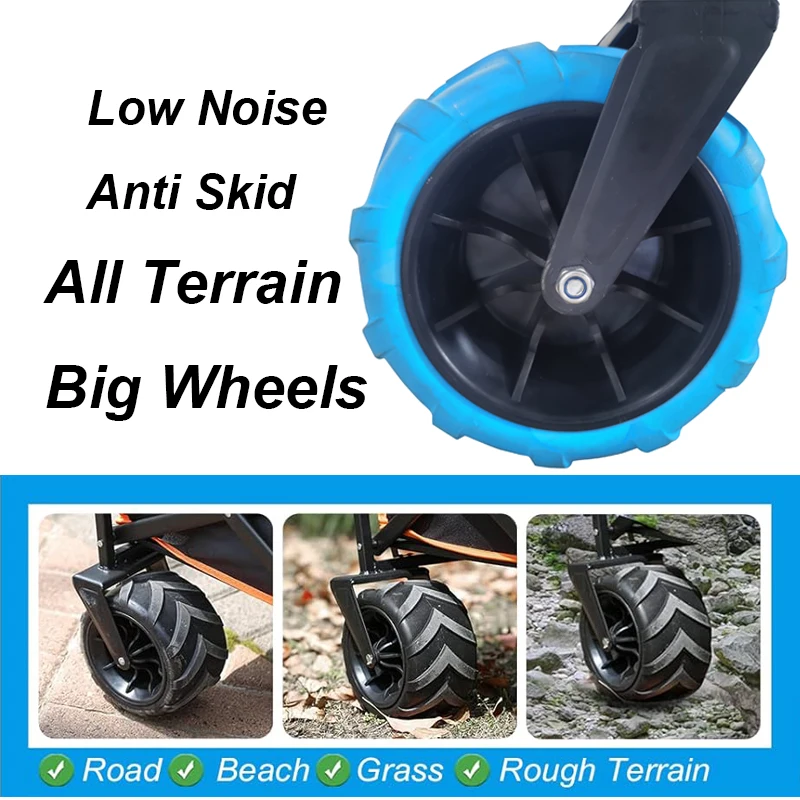 Wholesale Portable Folding Camping Trolley Box Beach Utility Cart Beach Camping Trolley Wagon