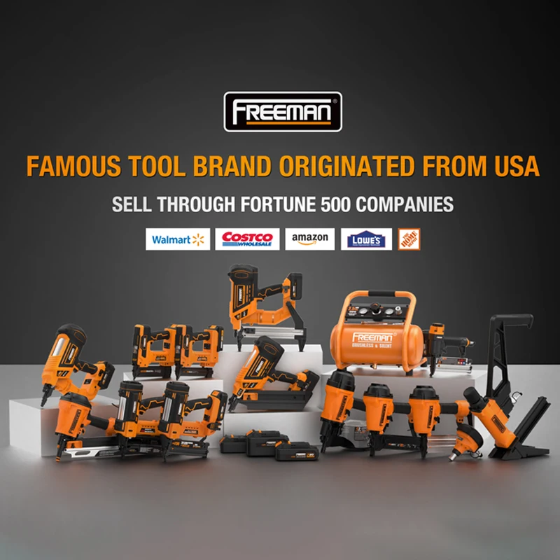 Freeman LD8016 21 Gauge 20V Lithium-Ion Battery Electric Cordless Upholstery Staple Gun for Wood