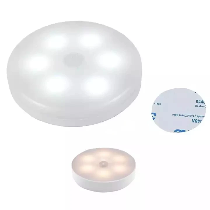 Custom LED Human Body Induction Smart Night Light Wireless Magnetic Charging Closet Lamp Cabinet Corridor Entrance Bedside Lamp