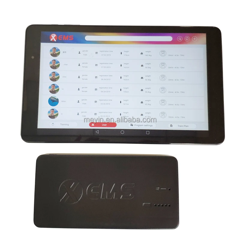 wireless electro fitness EMS training device ems suit muscle stimulation training machine