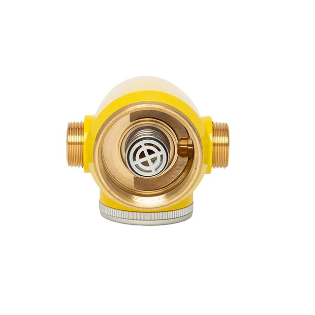 Brass water prefilter brush scraping filter prefilter washable water whole house filter
