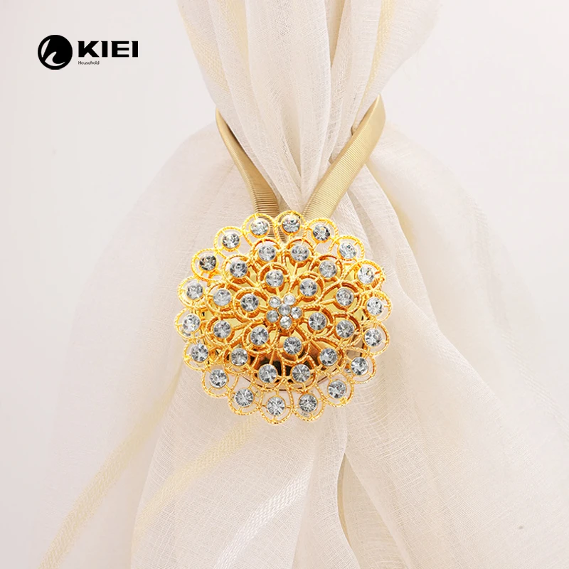 KIEI home use magnetic tassel drapery tie back gorden tiebacks curtain clip