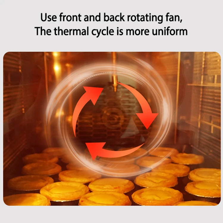 Bakery Equipment 4 Trays Hot Air Circulation Electric Commercial Industrial Bread Baking Convection Oven