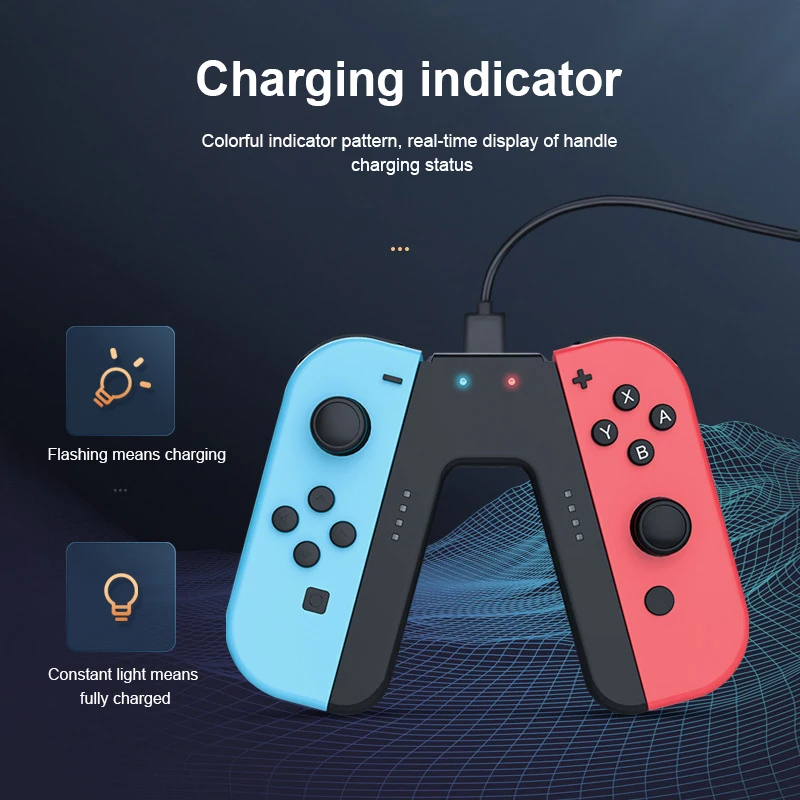 Newest Fast Charging Dock For Switch Charger Joy Pad Controller Charger Nintend Switch Grip Gamepad Charge Stand Holder