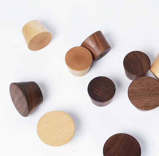 Hot sale creative wall decoration cone shape clothes hook clothes hanging hook wooden clothes hooks