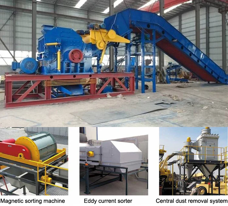 Commercial Small Electric Hydraulic Aluminum Cans Crusher Metal Crushing Cast Ore Iron Scrap Crusher Machine