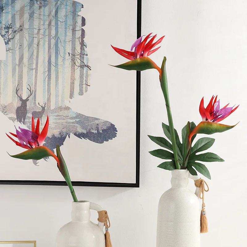 YOPIN 331 Artificial Flowers Home Decor Artificial Bird Of Paradise Plant Bird Of Paradise Flower