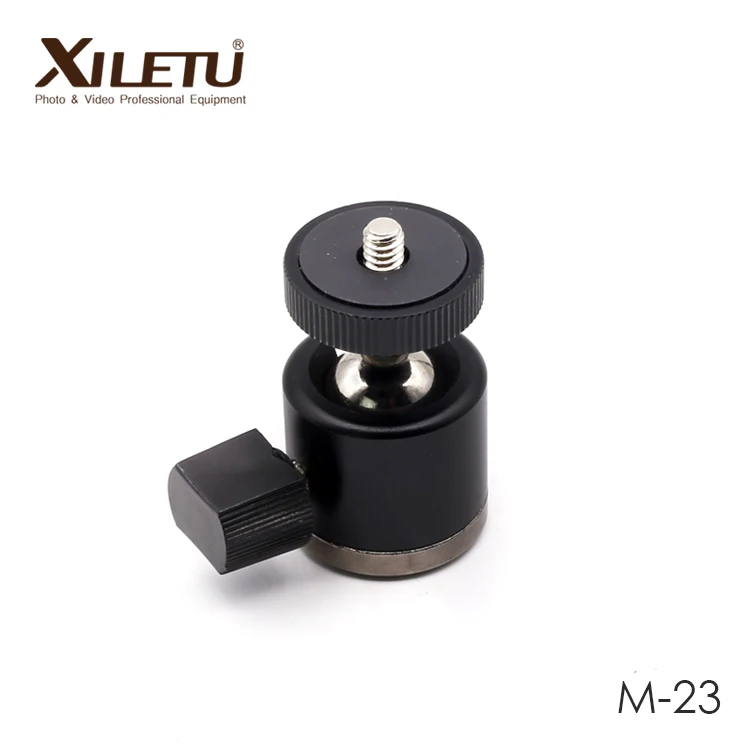 
XILETU M-23 Camera Accessories Mini Ball Head Tripod Head 1/4 in Screw For Canon Nikon DSLR& Mirrorless Camera Smartphone 