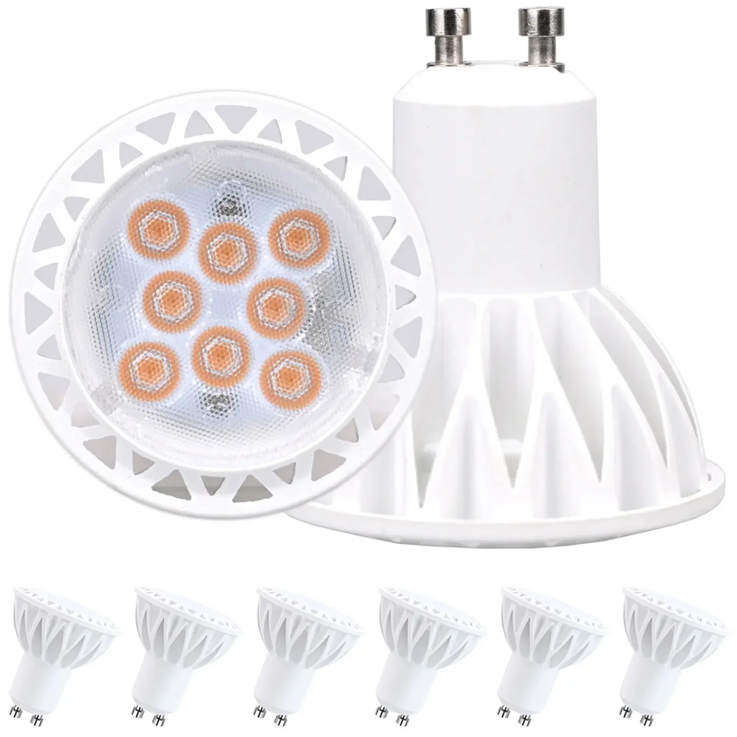 Fast Shipping Stock Anti Glare 5W Lamp 2700K 3000K Warm White SMD GU10 LED Bulb Spot light