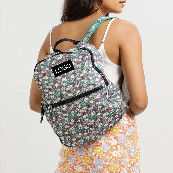 2023 custom logo Canvas print  bags for kids girl boy  backpack toddler school bag book bags