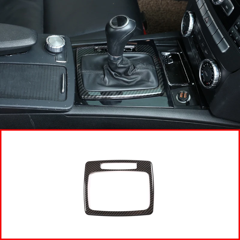 Углеродное волокно ABS для Mercedes Benz C Class W204 2007-2013 салона передач переключения панели рамка наклейки левого привода