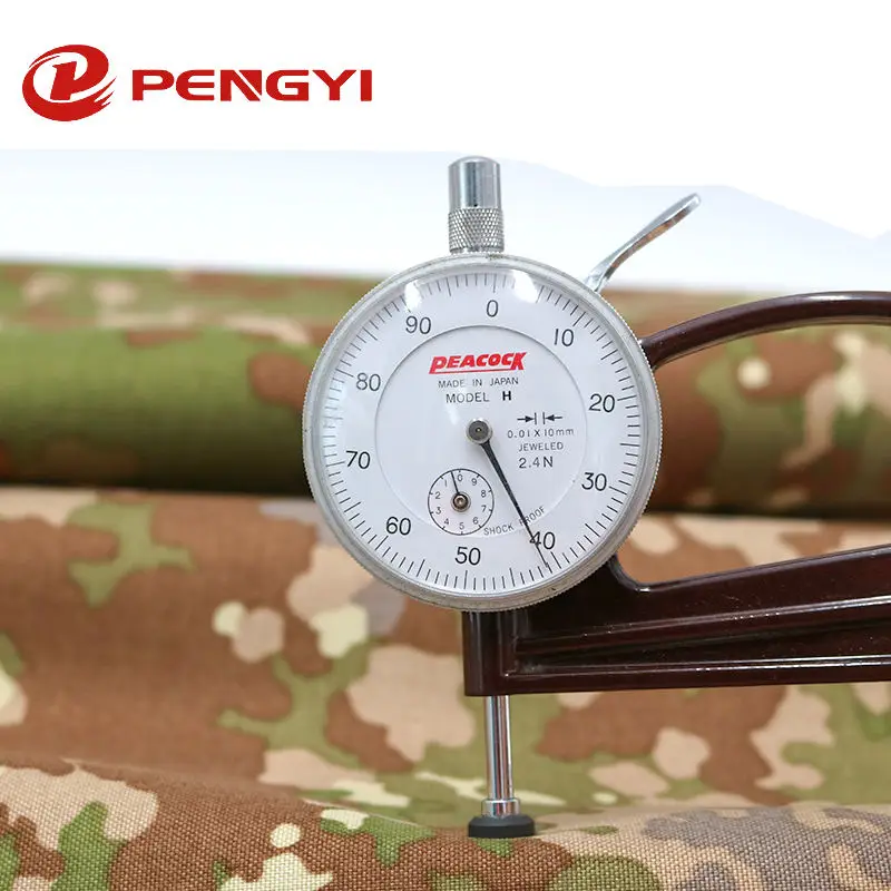 Camouflage Oxford Fabric Pu Coated Tactical Gear Material Waterproof 50% Nylon 50% Cotton Fabric