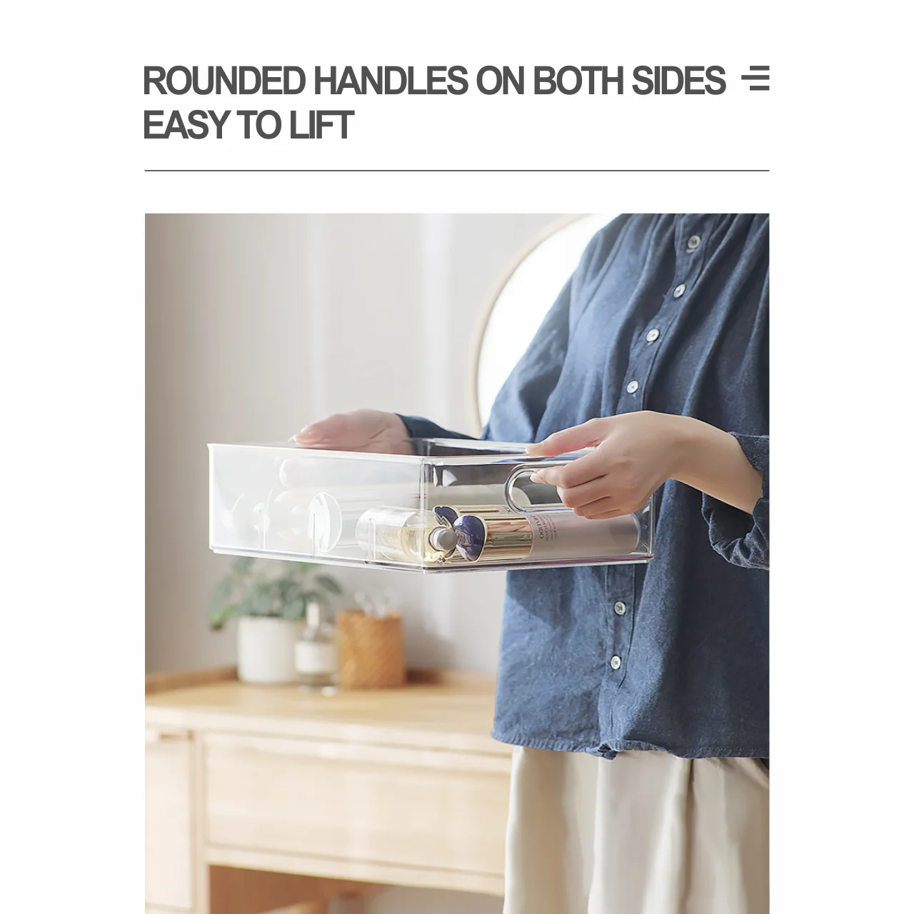 Home multifunctional storage box desktop plastic box cosmetics storage containers bathroom small object storage