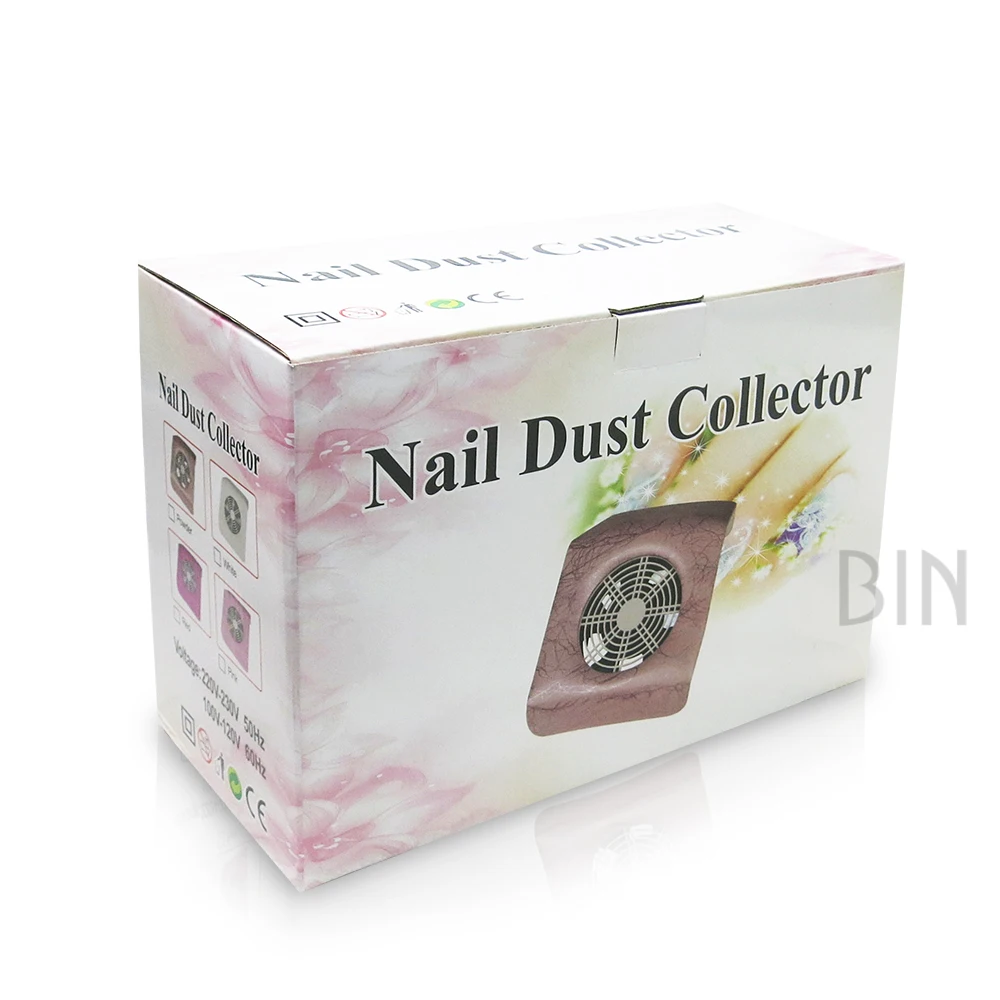 BIN High Quality Rectangular Nail Powder   Dust Collector in Five Colors