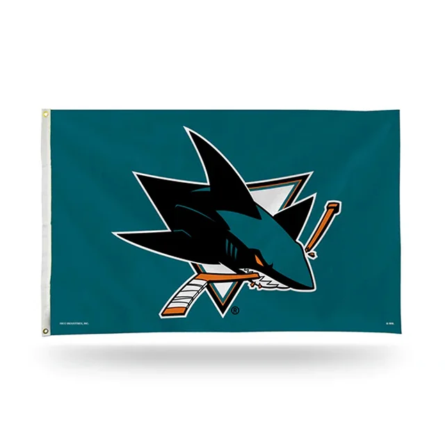 High Quality NHL Flag Custom Printed 3X5ft 100% Polyester Double Sided San Jose Sharks Flag