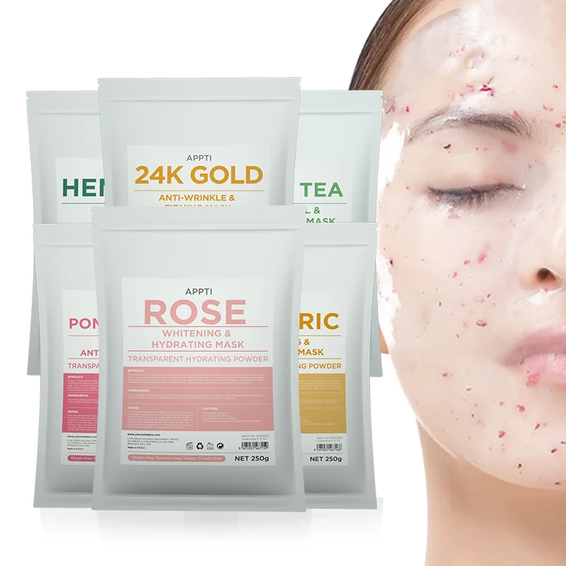 Best SPA Peel Off Rose Beauty Face Masks Korean Cosmetics Skincare Collagen Hydro Jelly Powder Facial Mask