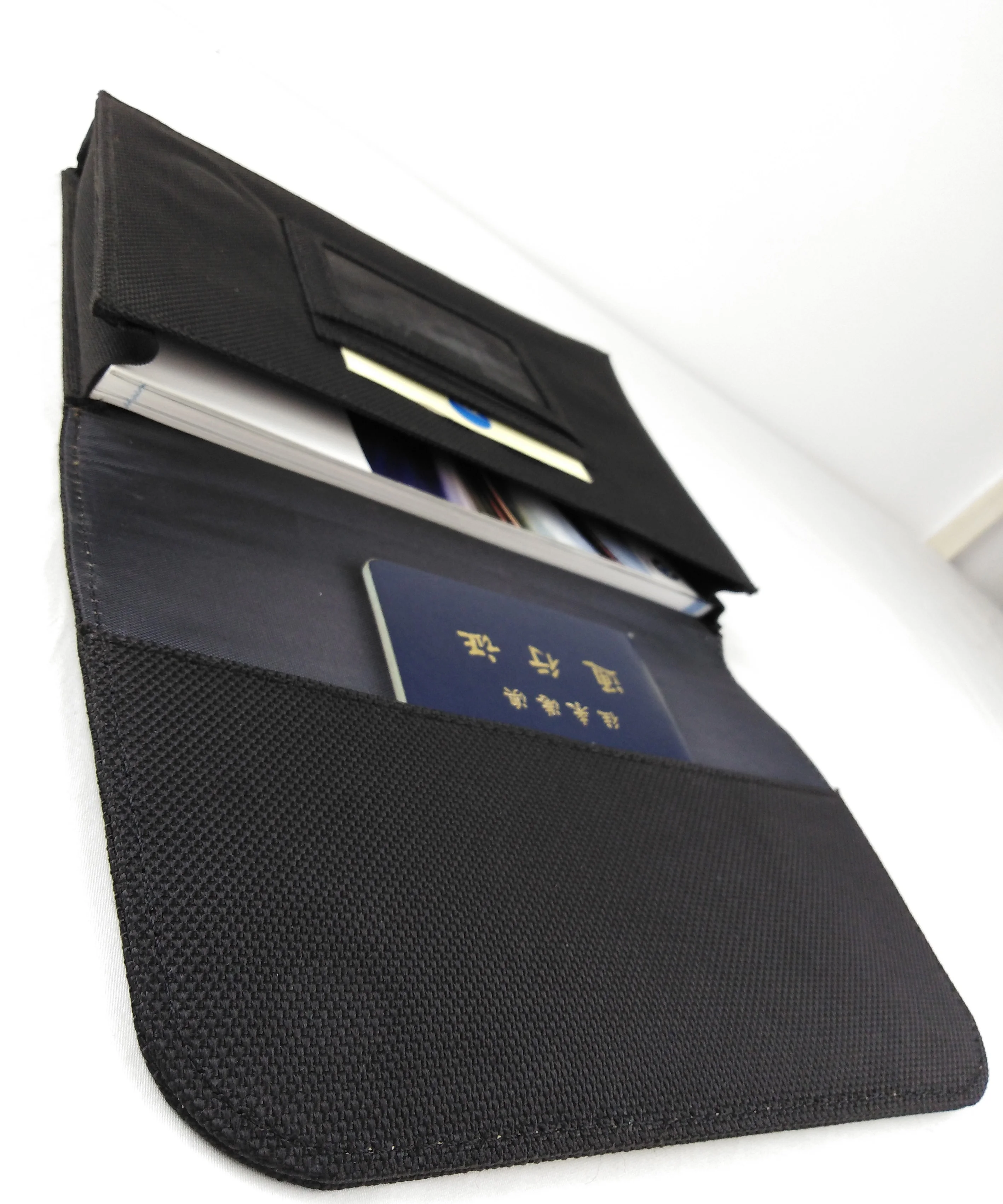 Custom logo  vehicle manual organizer protect and collect of car documents canvas Leather car document Holder