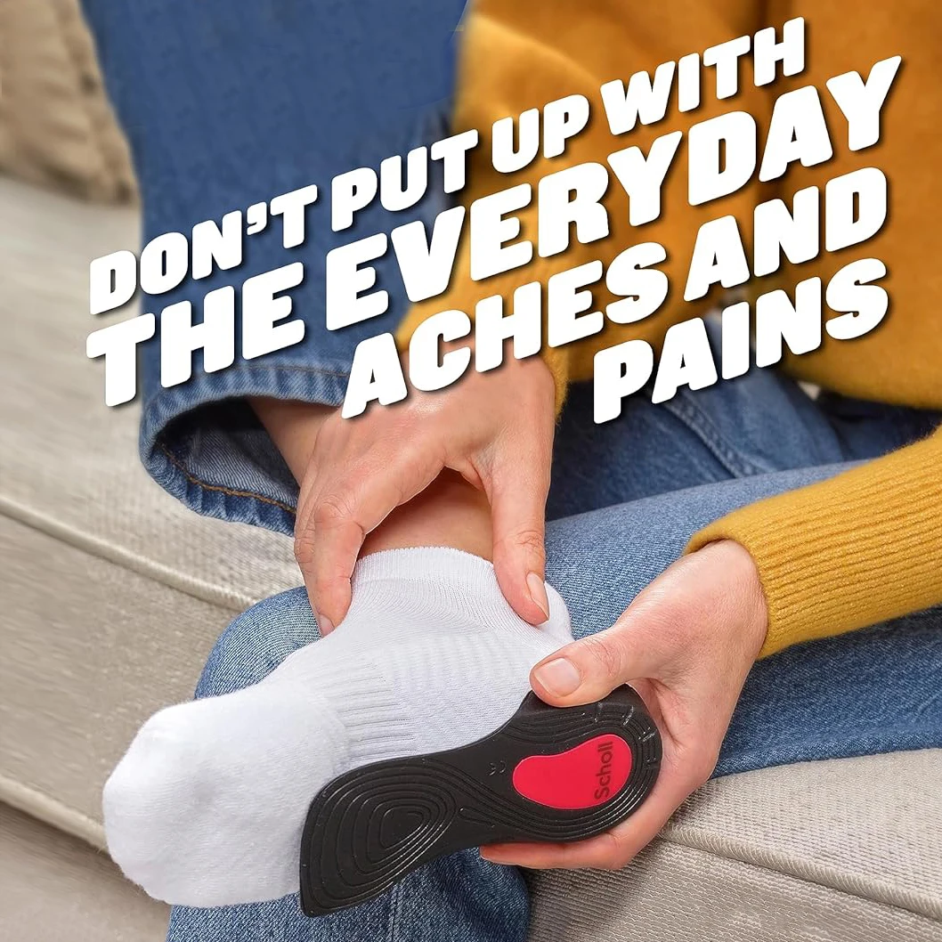 Orthotic Insole Knee to Heel Pain Relief Orthotic Insoles for Flat Feet, Orthopedic Insoles for Women Men, Shoe Inserts