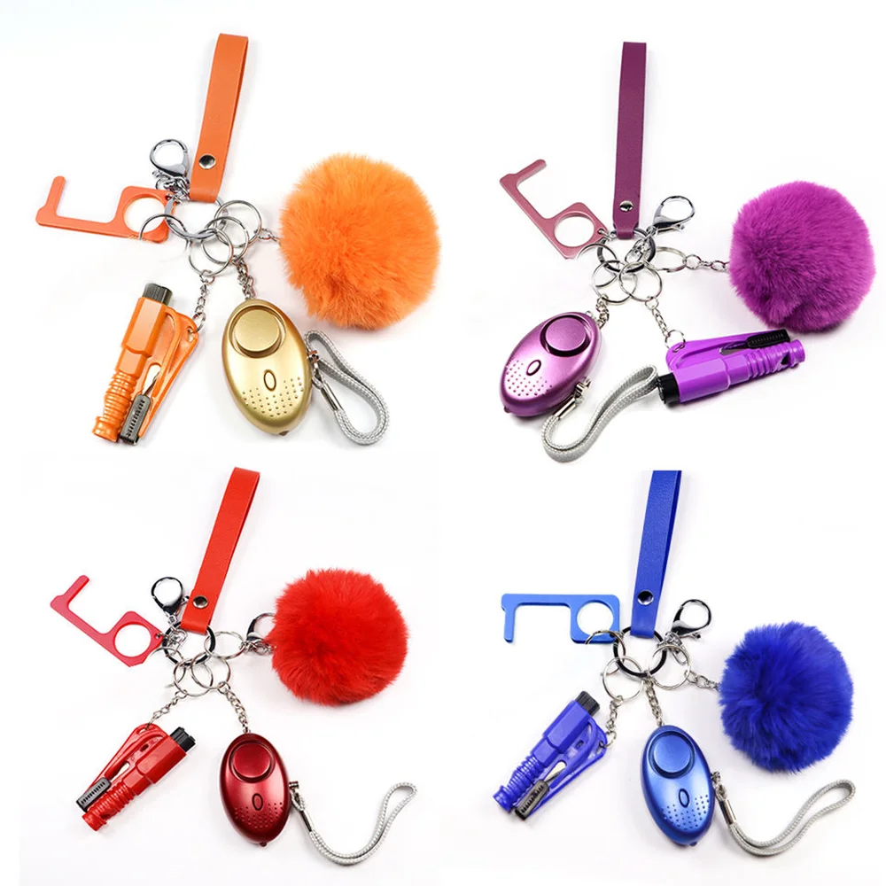 Wholesale Self Defense Keychain Accessories Set Self Defense Keychain Alarm Supplies For Women