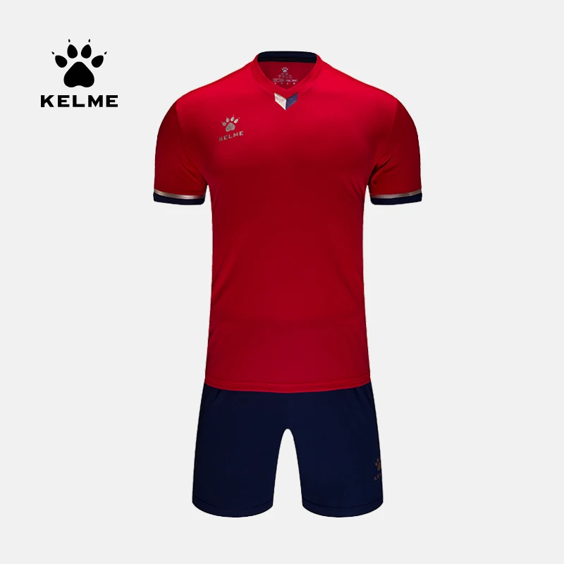
KELME Adult short sleeve soccer training jersey set football for fitness game club uniform football training set soccer suit 