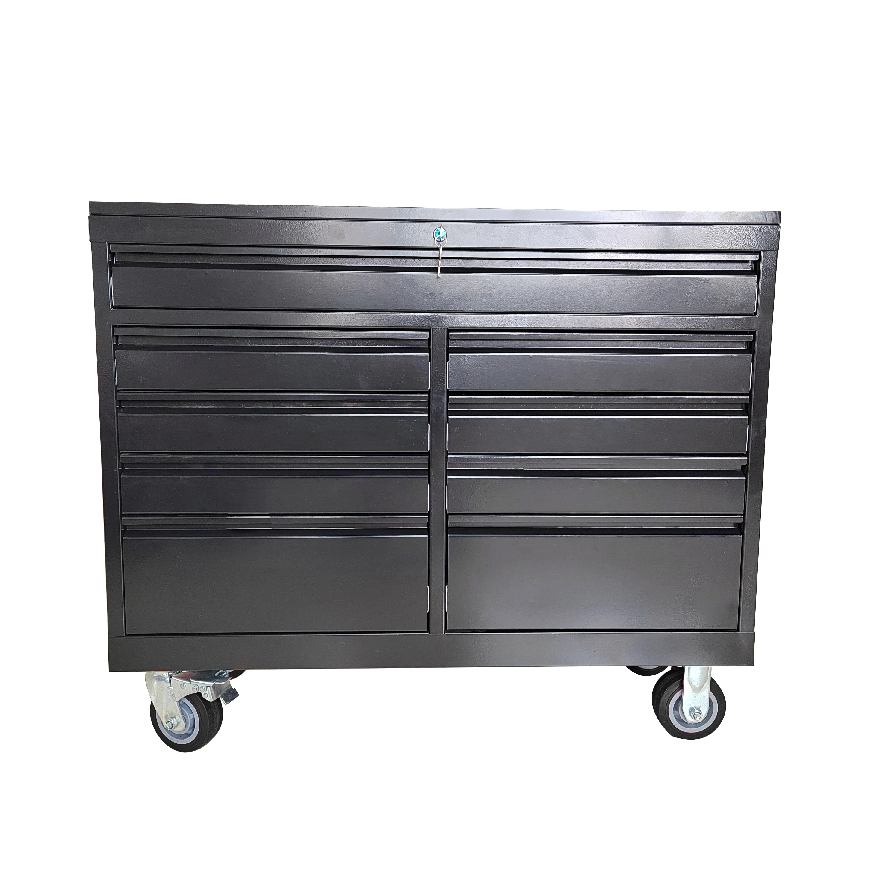 Customized Professional Heavy Duty 9-Drawer Tool Trolley Steel Wood Iron Chest for Repair Shop Garage Workshop