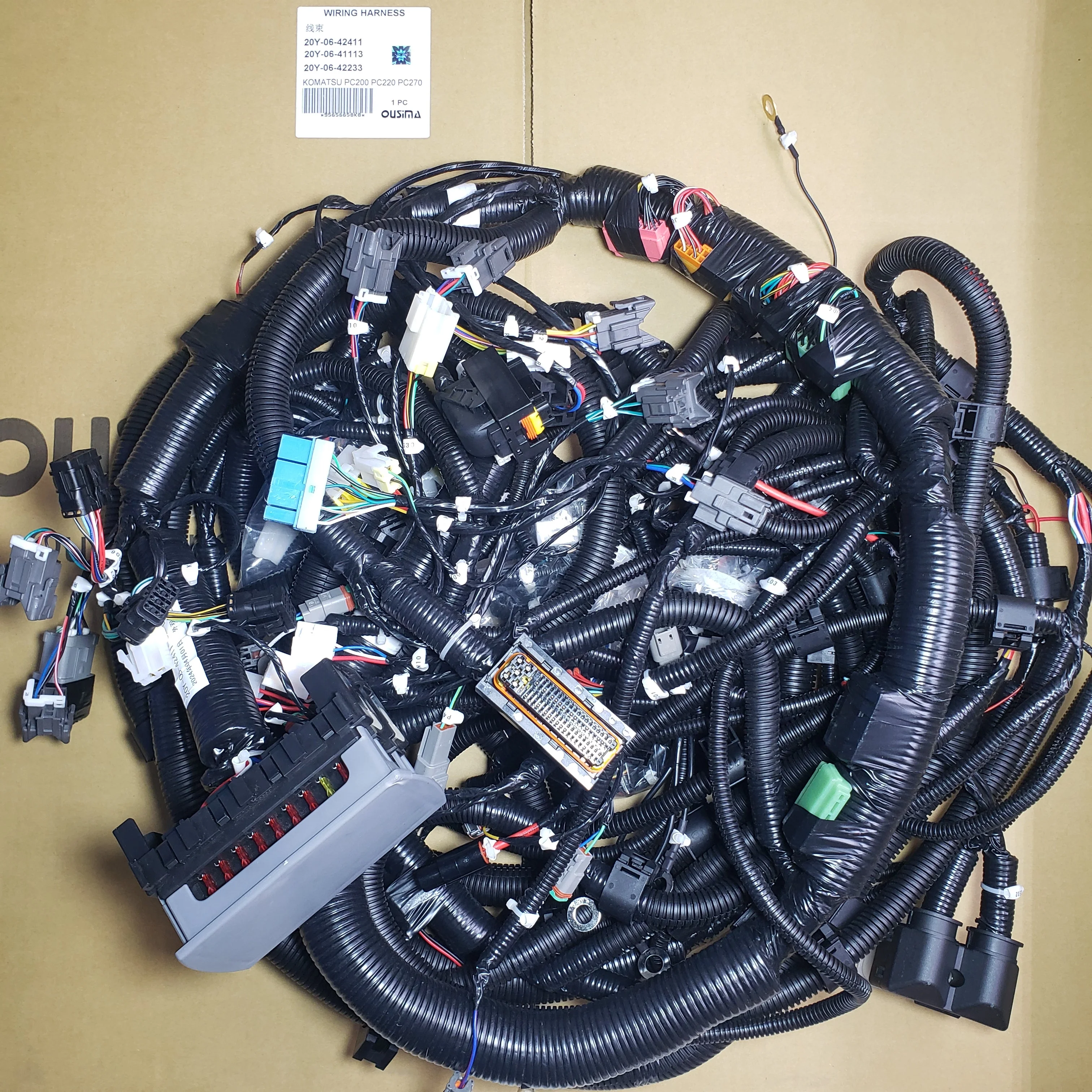 OUSIMA Excavator 20Y-06-42411  20Y-06-41113  20Y-06-42233 Wiring Harness For KOMATSU PC200 PC220 PC270