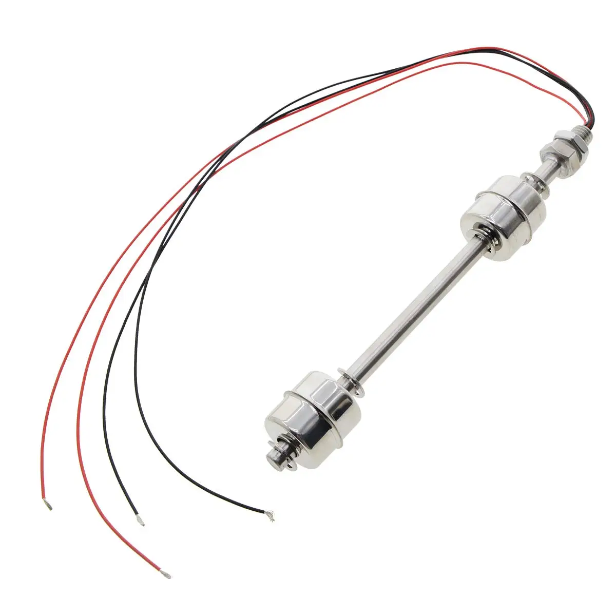 Fish Tank M10,10W 0.5Amp Stainless Steel 2 Channel Liquid Water Level Sensor Monitor Vertical Float Switch