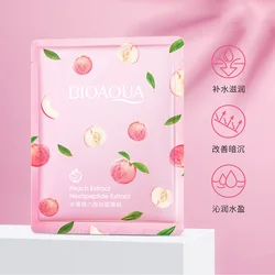 OEM Wholesale peach hyaluronic acid beauty face sheet mask moisturizer whitening facial mask