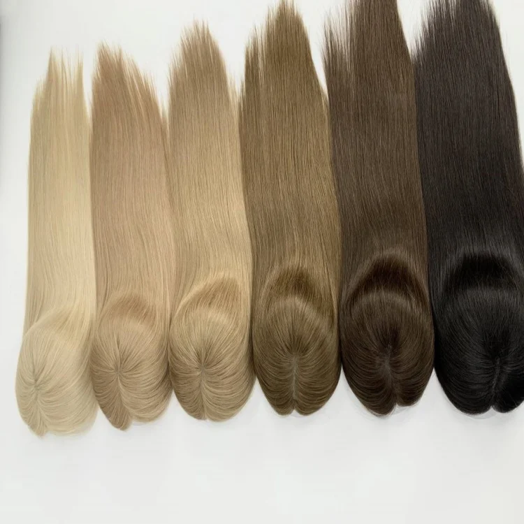 Factory Price 100% Raw Women Human Hair Thin Skin Full Lace Topper for